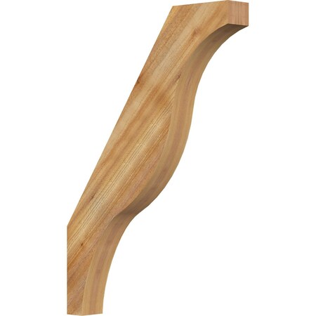 Ekena Millwork 4"W x 28"D x 40"H Funston Rough Sawn Knee Brace, Western Red Cedar BRC04X28X40FST00RWR